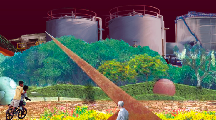 Imagen análoga de lo que será el Parque ecológico PERH