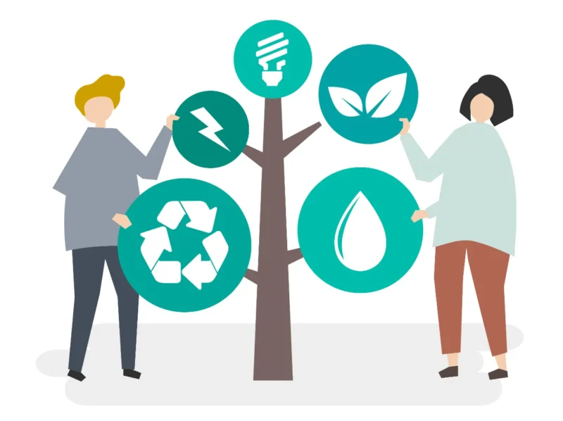 beneficios para todos y todas PERH_2 personas sujetando hojas de un árbol que representan los beneficios del PERH